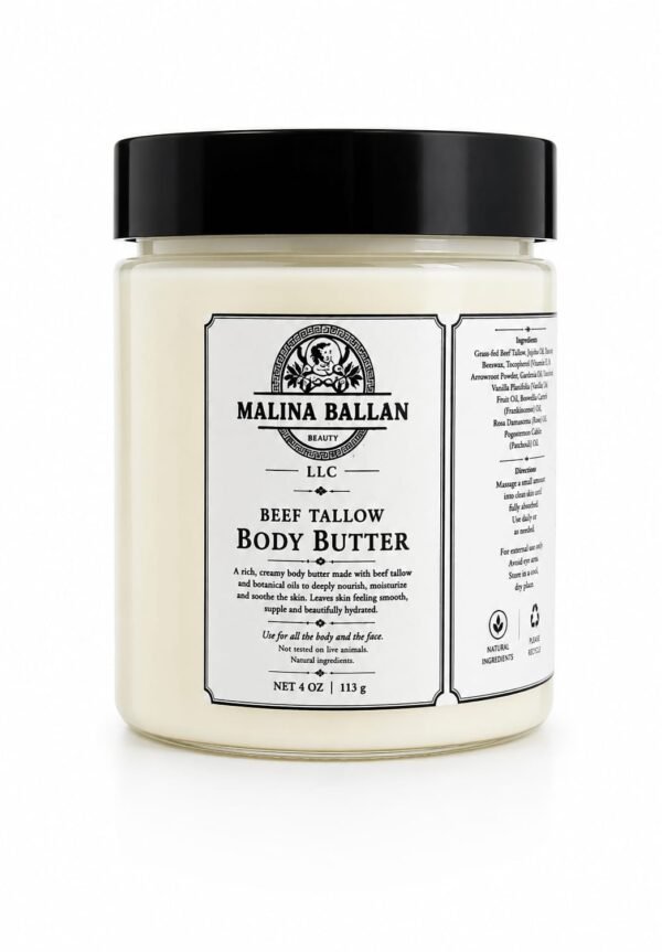 Beef Tallow Body Butter | Malina Ballan